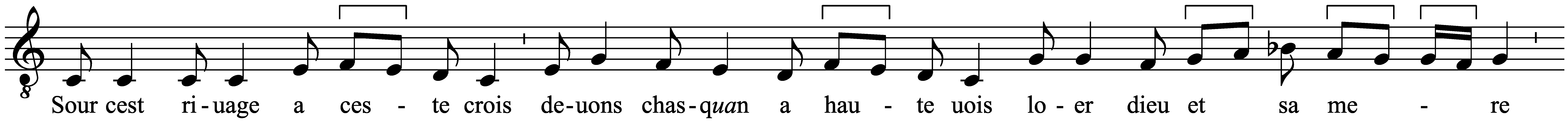 Work musical notation